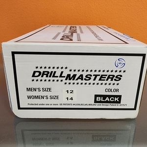 DrillMasters size 12 Men 14 Women Marching Shoes - Black